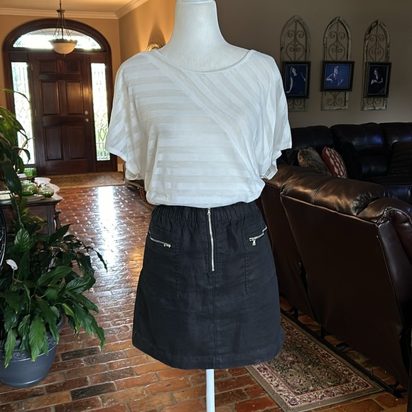 Lou & Grey 100% linen skirt sz XS - Picture 10 of 14
